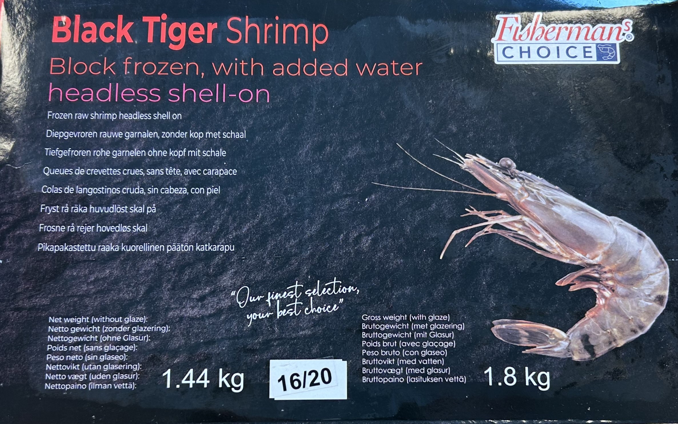Scampi 16/20 Blokkfrys 0